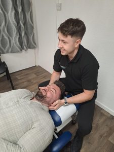 James treating a patient